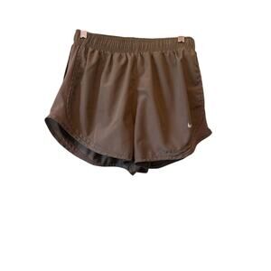 Nike Dri Fit Shorts Womens Sz Med Green Lined Activewear